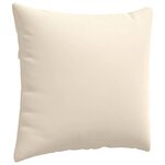 vidaXL Coussins de canapé 2 Pièces Beige 45 x 45 cm tissu