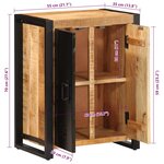 vidaXL Buffet 55x35x70 cm bois de manguier brut massif