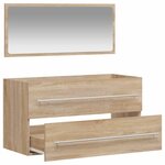 vidaXL Armoire de bain avec miroir chêne sonoma bois d'ingénierie