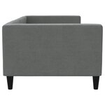 vidaXL Lit de repos sans matelas gris foncé 90x200 cm tissu
