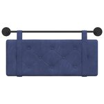vidaXL Tête de lit suspendue Bleu police Velours