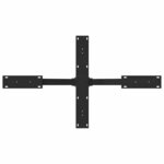 vidaXL Pied de table basse en forme d'araignée noir 98 x 58 x (42-43) cm en acier