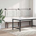 vidaXL Tête de lit suspendue Blanc Simili cuir