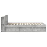 vidaXL Cadre de lit avec rangement Gris béton 80 x 200 cm