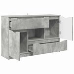 vidaXL Buffet avec tiroir Gris béton 100 x 30 x 65 6 Bois d'ingénierie