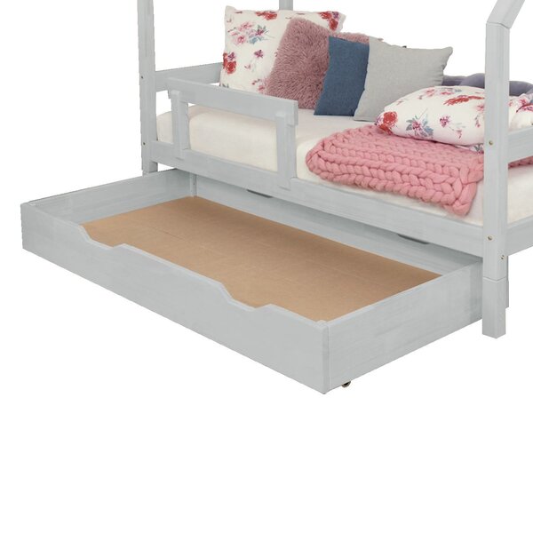 Tiroir de lit 120 x 190 BUDDY - gris clair
