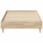 vidaXL Cadre de lit sans matelas chêne sonoma 100x200 cm