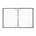 Cahier MEETINGBOOK spirales 160 pages perforées 80g 5x5 21x31 8cm Gris OXFORD