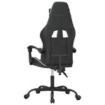 vidaXL Chaise de jeu Noir et blanc Similicuir