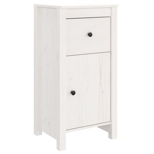 vidaXL Buffet blanc 40x35x80 cm bois massif de pin