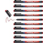 Feutre Permanent 141F Rouge Pointe Fine 0 6 mm x 10 EDDING