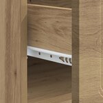 vidaXL Table basse Chêne artisanal 49 x 50 x 37 cm Bois d'ingénierie
