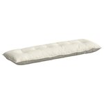 vidaXL Coussin de Dos Crème 160 x 50 cm Tissu en velours côtelé