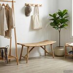 vidaXL Banc de jardin 110 x 45 x 50 cm Bambou Naturel Rectangulaire