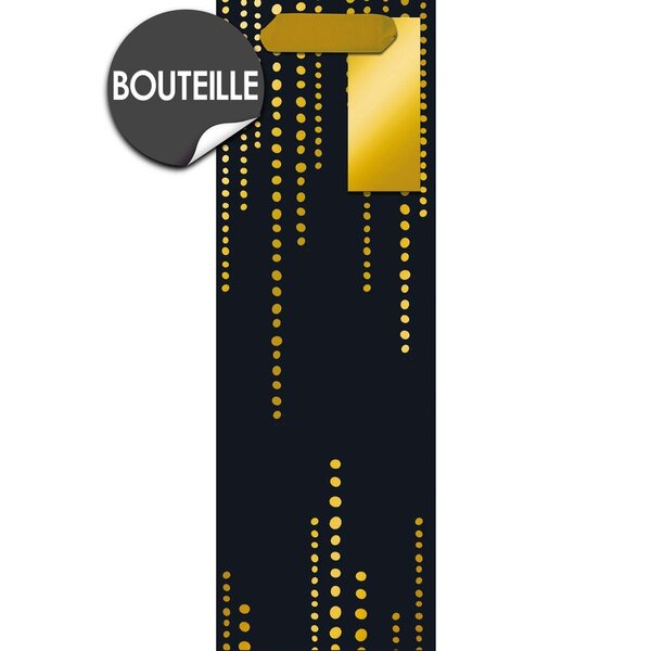 Sac cadeau bouteille bulles de champagne - draeger paris