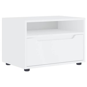 vidaXL Meuble TV VISNES blanc 60x40x38 cm bois d'ingénierie
