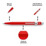 Porte-mines 844 Classic Line  0 07 mm  rouge CARAN D'ACHE