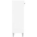 vidaXL Armoire à chaussure Blanc brillant 30x35x105 cm Bois ingénierie