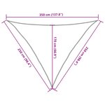 vidaXL Voile d'ombrage 160 g/m² Blanc 2 5x2 5x3 5 m PEHD