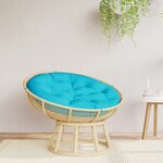 vidaXL Coussin rond turquoise Ø 100 x11 cm tissu oxford