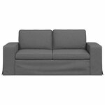 vidaXL Canapé Gris foncé 182 x 80 x 82 cm tissu