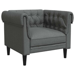 vidaXL Canapé Gris foncé 78 5 x 74 5 x 74 5 cm Polyester