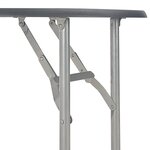 vidaXL Ensemble à dîner pliant 3 Pièces et étagère de rangement MDF acier