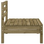 vidaXL Canapés de jardin sans accoudoirs 4 Pièces bois pin imprégné