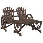 vidaXL Salon de jardin 4 Pièces bois de sapin massif