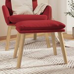 vidaXL Repose-pied Rouge bordeaux 45x29 5x35 cm Velours
