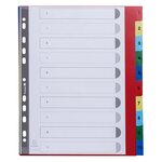Intercalaires Imprimés Numériques Pp Couleurs 12/100e - 10 Positions - A4+ - Assorties Vives - X 20 - Exacompta