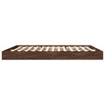 vidaXL Cadre de lit chêne marron 180x200 cm bois d'ingénierie