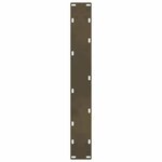 vidaXL Pieds de table de bar en acier naturel 2 pièces 60 x (100-101) cm