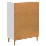 vidaXL Buffet Blanc brillant 66 x 34 5 x 90 cm Bois d'ingénierie