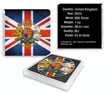 Pièce de monnaie en Argent 2 Pounds g 31.1 (1 oz) Millésime 2023 ROYAL ARMS