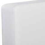 vidaXL Canapé sectionnel à 3 places cuir synthétique blanc