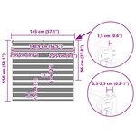 vidaXL Store zèbre beige marbré largeur du tissu 140 9 cm polyester