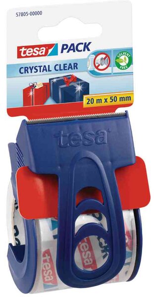 Ack ruban adhésif + dévidoir manuel à usage unique tesa