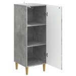vidaXL Buffet Gris béton 33 x 34 5 x 90 cm Bois d'ingénierie