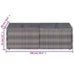 vidaXL Salon de jardin 8 Pièces avec coussins résine tressée gris