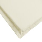 vidaXL Coussin de chaise de terrasse crème (75+105)x50x3 cm