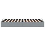 vidaXL Cadre de lit ottoman sans matelas gris clair 120x200 cm tissu