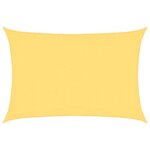 vidaXL Voile d'ombrage 160 g/m² Beige 3 5x4 5 m PEHD