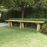 vidaXL Banc de jardin 220 cm bois de pin massif imprégné