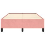 vidaXL Cadre de lit sans matelas rose 120x200 cm velours