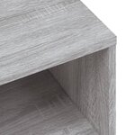 vidaXL Table de chevet Sonoma gris 40x30x30 cm Bois d'ingénierie