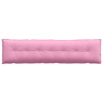 vidaXL Coussin de Dos Rose 200 x 19 x 50 cm tissu