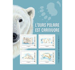 Collector 4 timbres - Ours polaires - Lettre Verte