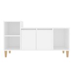 vidaXL Meuble TV Blanc 100x35x55 cm Bois d'ingénierie