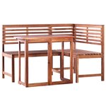 vidaXL Mobilier de bistro 2 Pièces Bois d'acacia massif